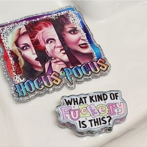 Witch Flatback Focal Bead Spicy Badge Keychain Crafts  Bag Clip Magnet Acrylic